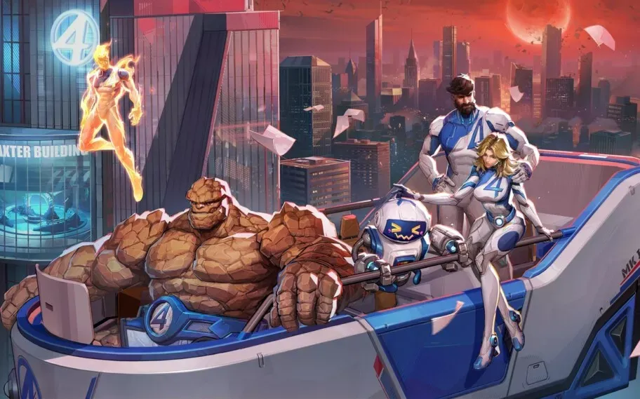 Marvel Rivals: Gameplay de O Coisa e Tocha Humana é Revelada