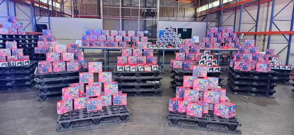 Receita Federal apreende R$ 480 mil em consoles Nintendo Switch e acessórios no DF