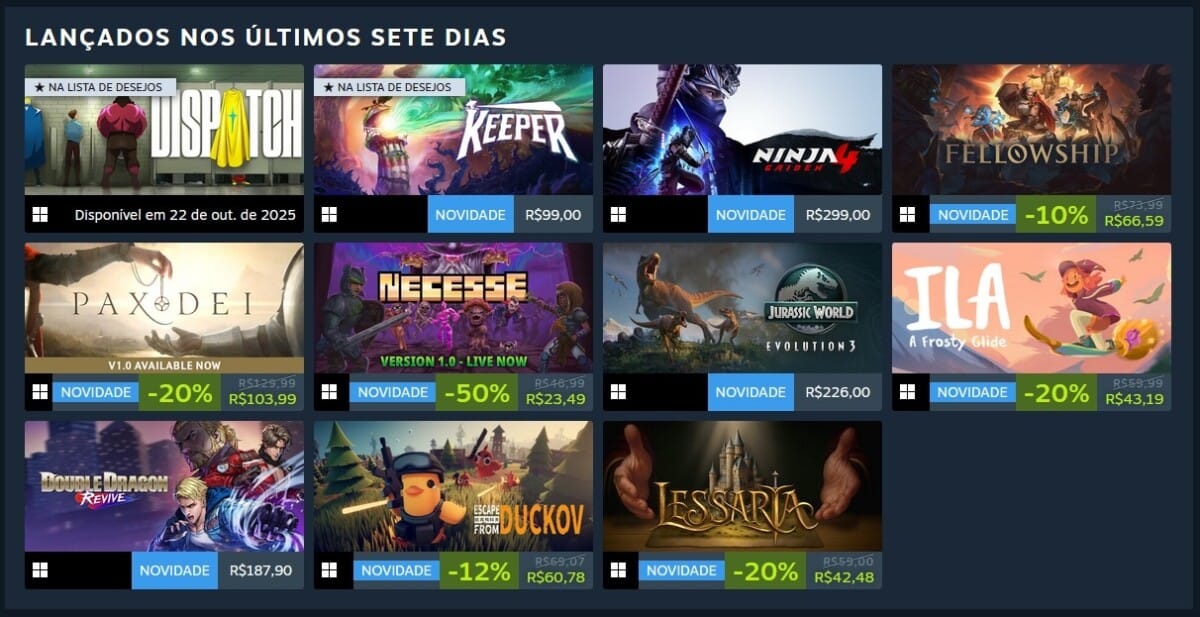 Steam lança Calendário Pessoal para facilitar o acompanhamento de lançamentos e atualizações de jogos