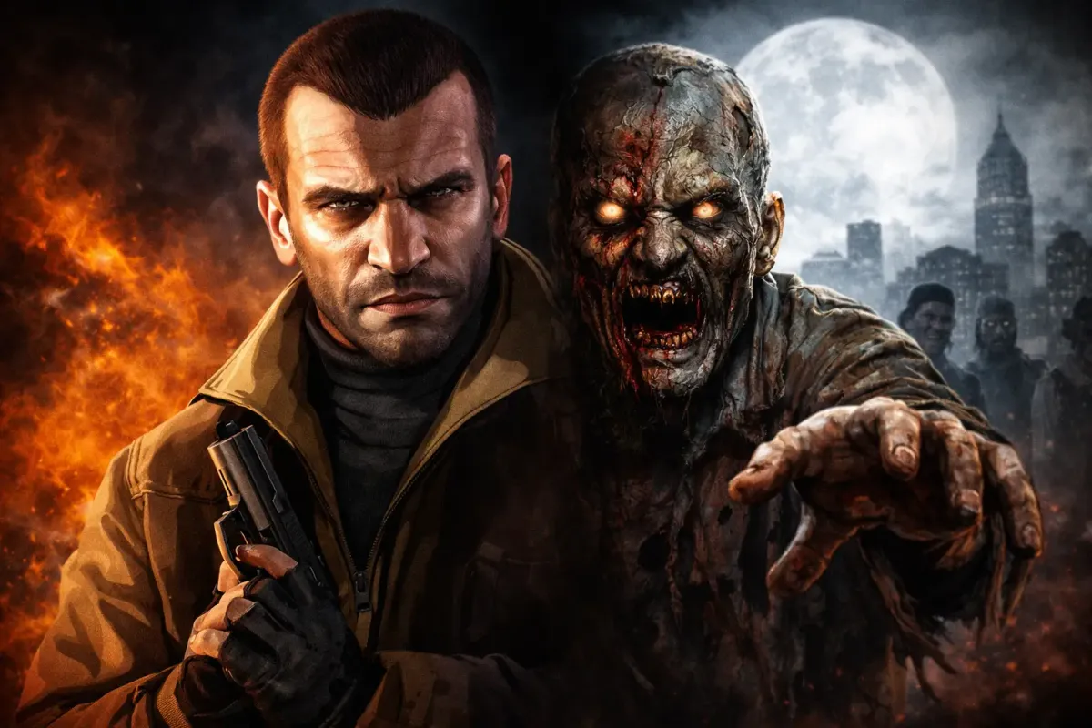 Protótipo de GTA 4 revela modo zumbi cortado após descoberta em kit de Xbox 360