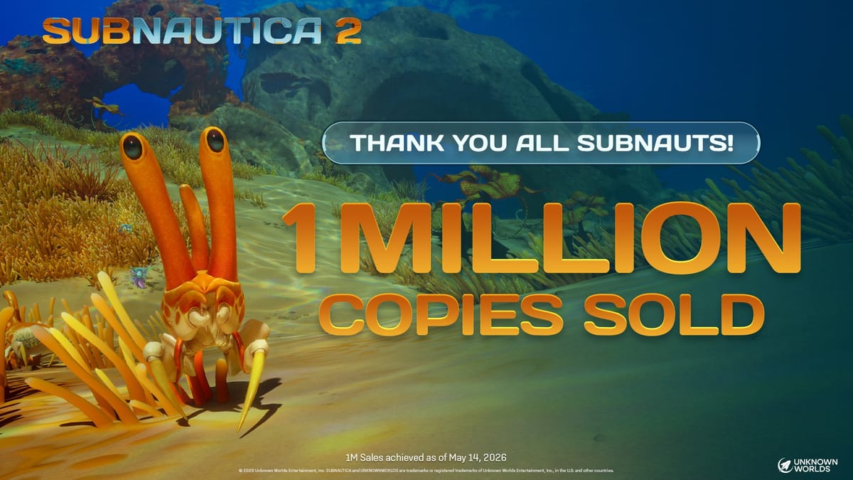 Subnautica 2 alcança 1 milhão de jogadores na primeira hora de Acesso Antecipado