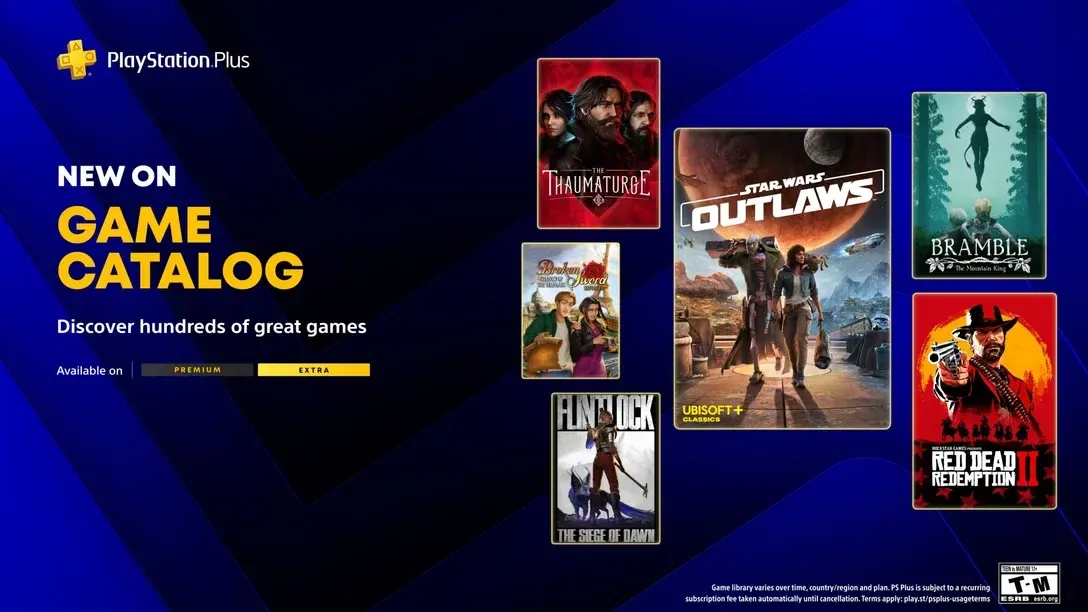 PS Plus Extra e Deluxe ganham 8 jogos em maio, com Red Dead Redemption 2 de volta