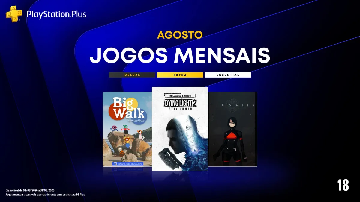 PS Plus de agosto traz Dying Light 2, Big Walk e Signalis para assinantes