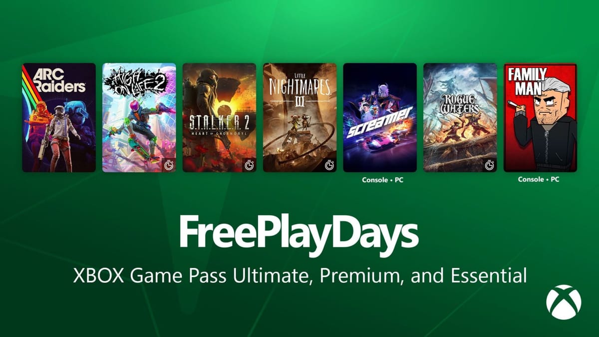Xbox libera ARC Raiders e outros jogos de graça no Free Play Days deste fim de semana