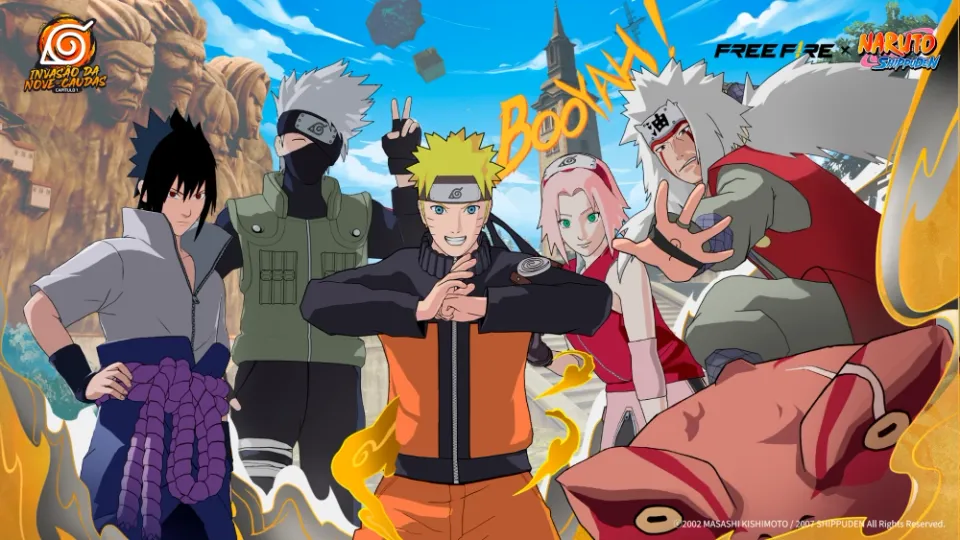 Free Fire anuncia crossover épico com Naruto