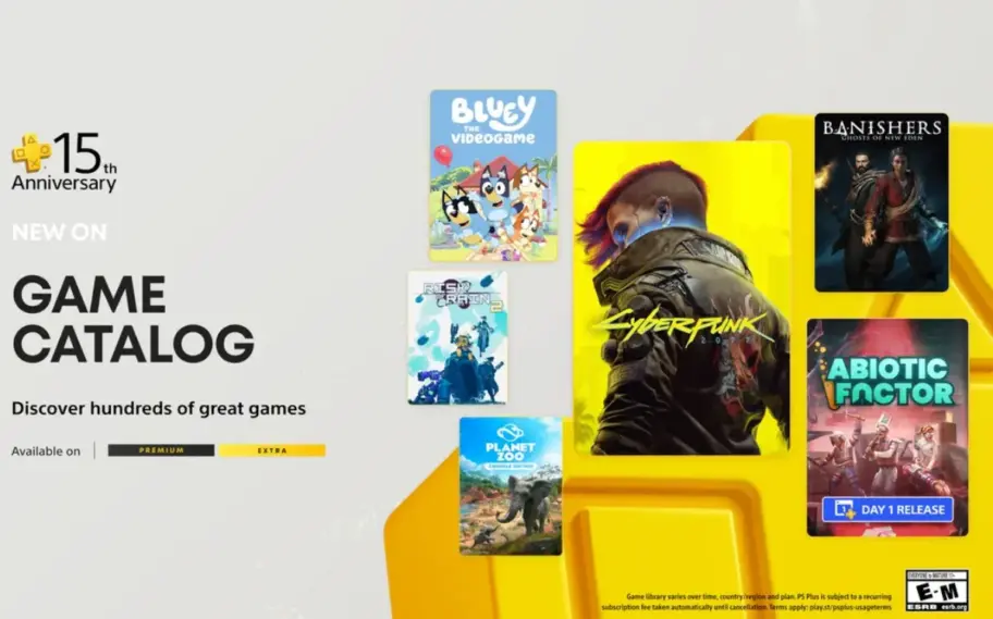 PS Plus Extra e Deluxe de julho recebe Cyberpunk 2077, Abiotic Factor e clássicos Twisted Metal