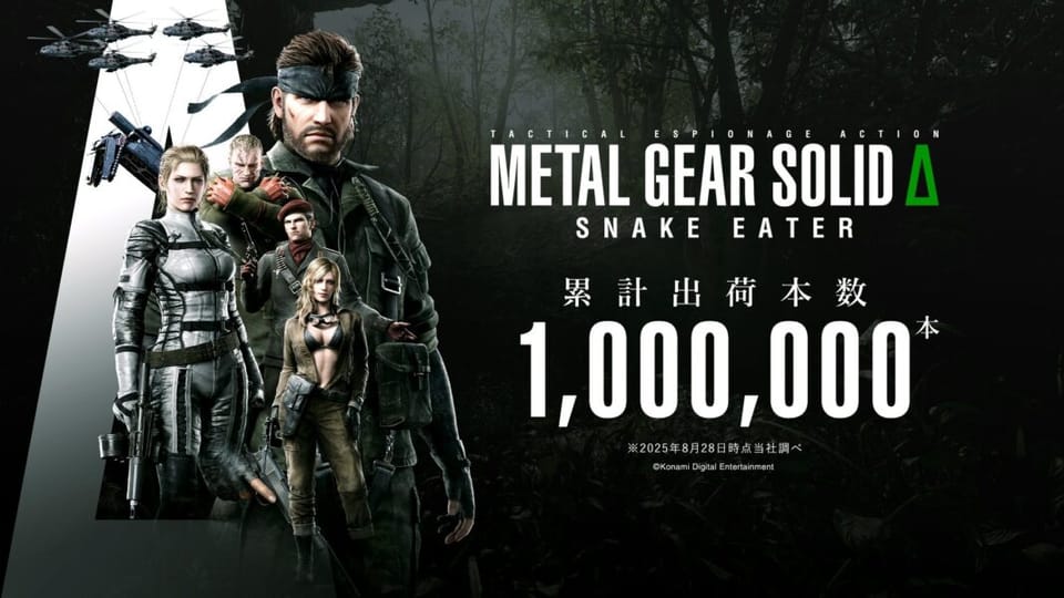 Metal Gear Solid Delta: Snake Eater vende 1 milhão de cópias em seu primeiro dia