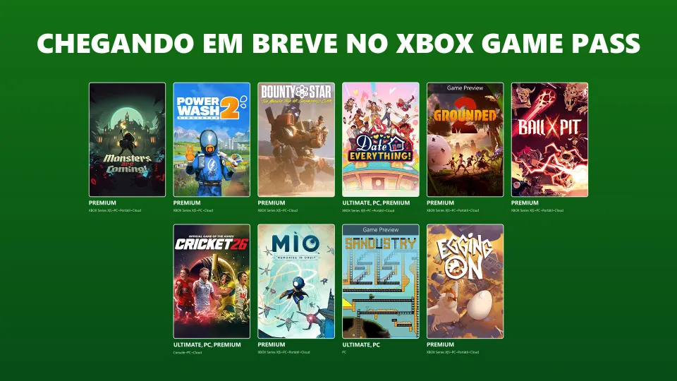 Xbox Game Pass recebe 10 novos jogos em agosto; confira todas as novidades