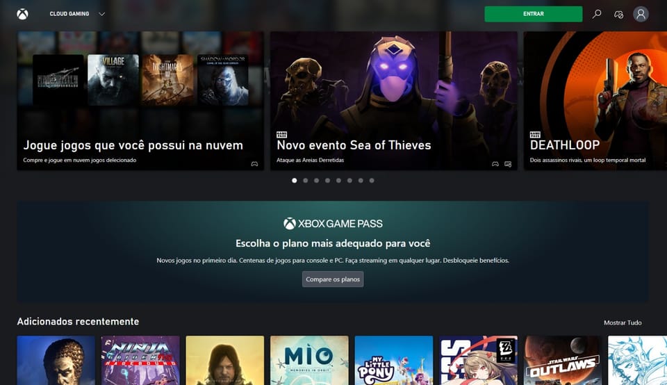 Xbox começa a vender pacotes de horas para jogar na nuvem a partir de R$ 6,90